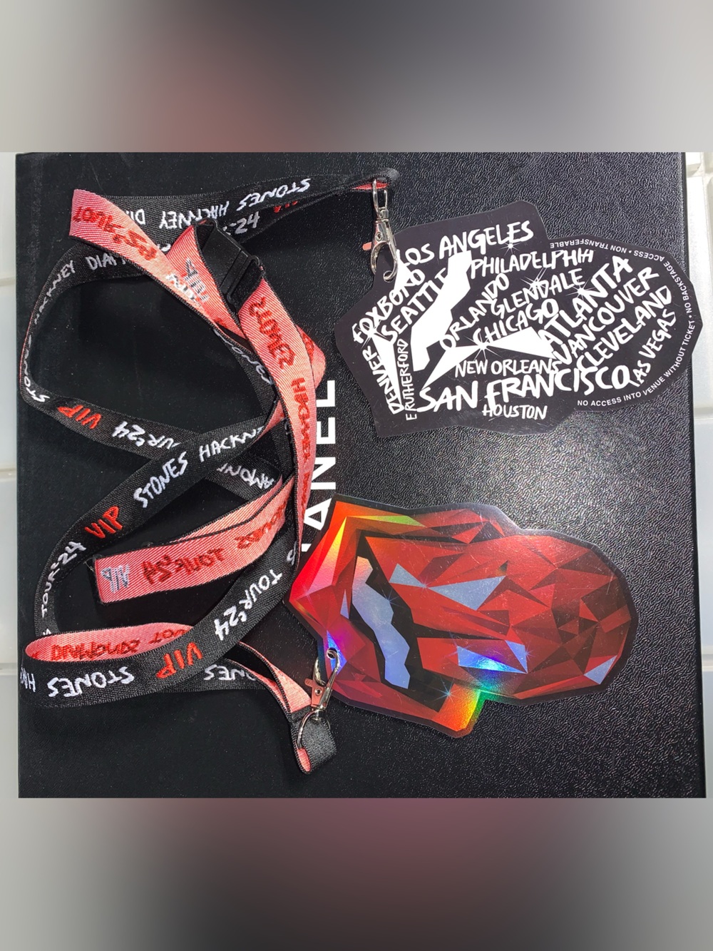 Rolling Stones Hackney Diamonds Tour 24 VIP Lanyard and Badge Set - Pair